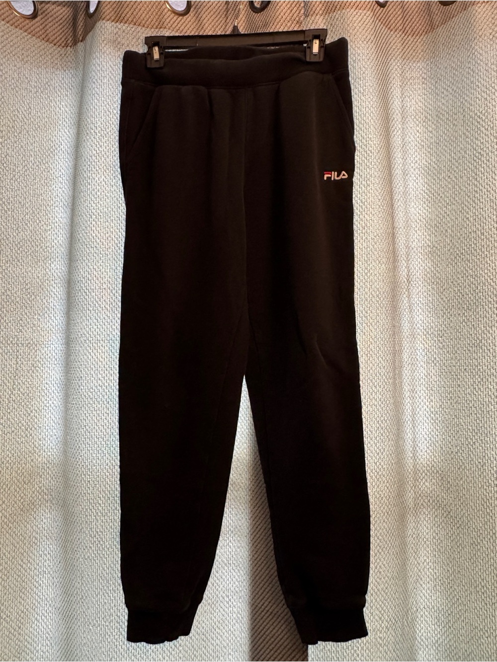 FILA Black Joggers w/ pockets & drawstring